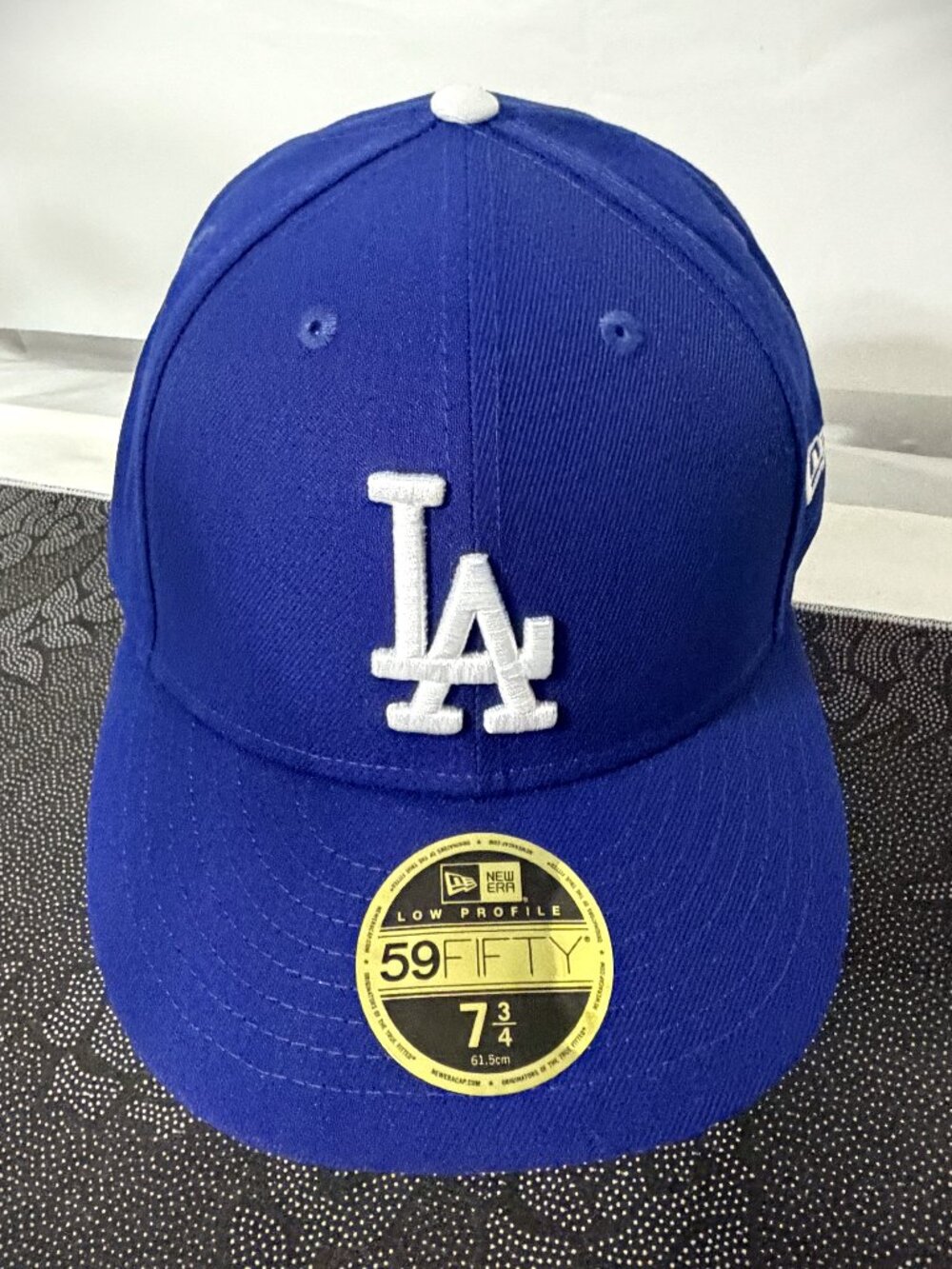New Era 59FIFTY Los Angeles Dodgers Blue Fitted Cap/Hat MLB Men's Size 7 3/4